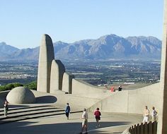 The Afrikaans Language Monument on Paarl Mountain in the Cape Winelands.