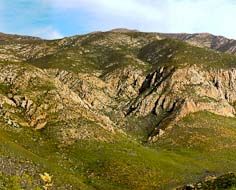 Typical mountainous scenery in the Baviaanskloof.