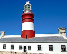 The Cape Agulhas LIghthouse, the southermost lighthouse in Africa,before major renovations in 2013.