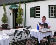 De Volkskombuis Restaurant, housed in a typical historical Stellenbosch building.