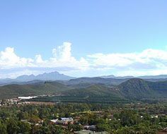 The town of Hankey as viewed from the site of Saartjie Baartman's grave.