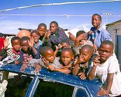 Kids playing in Khayelitsha