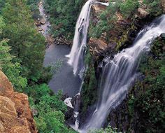 The 92m (300ft) high Lisbon Waterfalls near Graskop in Mpumalanga - South Africa.