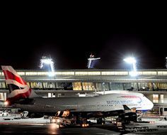 A British Airways plane on the tarmac at O.R. Tambo International Airport