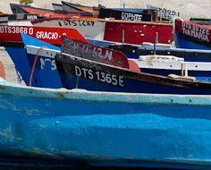 Fishing boats at Paternoster