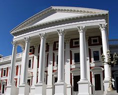 The Houses of Parliament (parliament buildings) in Cape Town, South Africa.