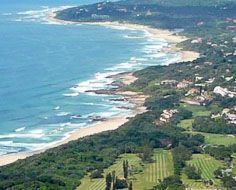 An aerial view of the Southbroom Golf Course and surrounds on the KwaZulu-Natal South Coast in South Africa.