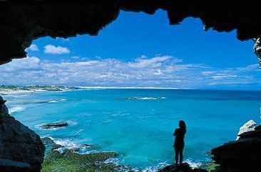 View from an Arniston coastal cave