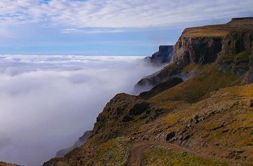 Clouds above and below