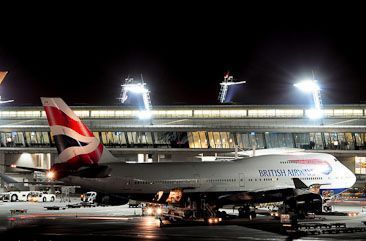 A BA plane at O.R. Tambo International Airport