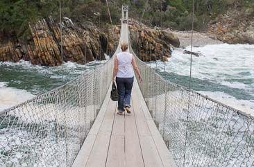 Storms River Mouth suspension bridge