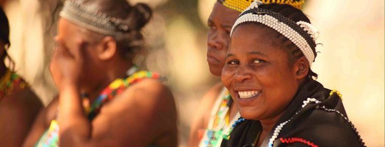 DumaZulu lady in traditional dress