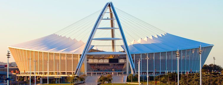 The Moses Mabhida Stadium in Durban