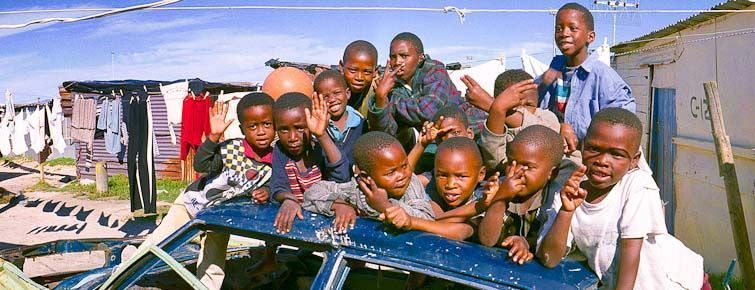 Kids playing in Khayelitsha