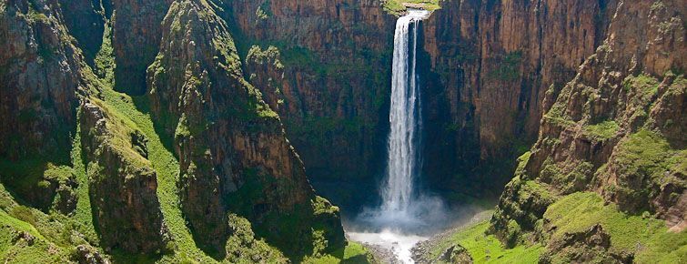 The Maletsunyane Falls in Lesotho