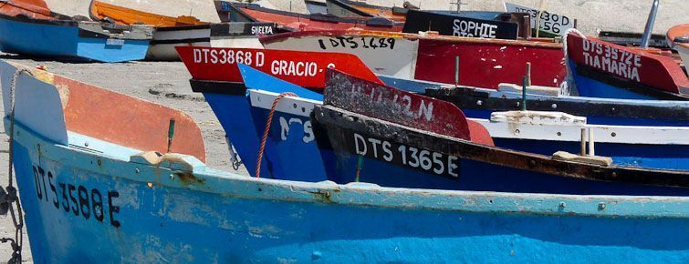 Fishing boats at Paternoster