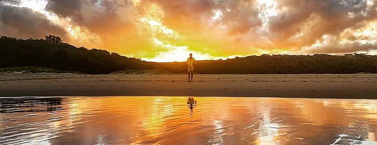 Sunset at Qolora Mouth